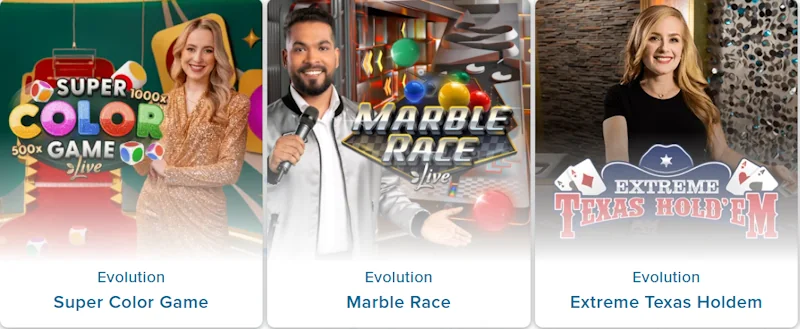 North Casino live games